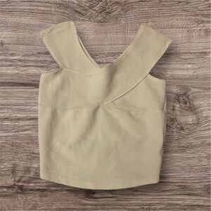 Feminine White Sleeveless Top NWOT